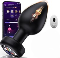 Kabelloser silikon-Fernsteuerung Analstecker Erwachsenen-Spielzeug Sex-Spielzeug wasserdicht USB wiederaufladbar starke Vibration schwarzer Po-Vibrator