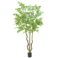 Arbre artificiel réaliste en érable, fourni par l'usine, pour la décoration intérieure de la maison, du jardin et de l'hôtel