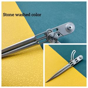 Calibre de espaciado Artesanal de cuero profesional Ranurador de borde de precisión con cabeza pulida fina para cuero DIY y fabricación de zapatos - Product Image 5