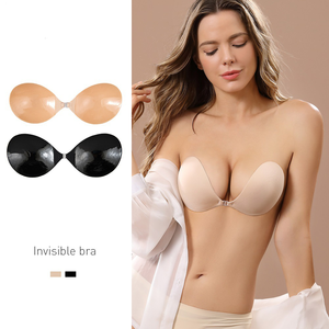 Patch de poitrine transfrontalier mince sans bretelles boucle avant Invisible fuite dos robe Patch de poitrine en silicone - Product Image 1