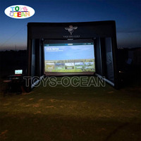 Tente de jeu gonflable personnalisable pour simulateur de golf, cage de pratique de swing, enclos de simulateur de golf gonflable