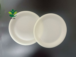Plato de comida desechable de 8 pulgadas, plato de embalaje de almidón de maíz biodegradable, vajilla para fiesta de año nuevo - Product Image 3