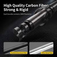 Bâtons de randonnée légers et réglables en fibre de carbone 63-135 cm, bâtons de randonnée professionnels pour le camping, l'escalade et les voyages