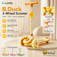 Poussette Tricycle Portable 3-en-1 Luddy Travel Pliable pour Bébé, Vélo d'Équilibre pour Tout-Petit, Porteur d'Extérieur 1-4 Ans