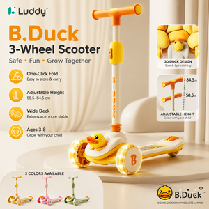 Poussette Tricycle Portable 3-en-1 Luddy Travel Pliable pour Bébé, Vélo d'Équilibre pour Tout-Petit, Porteur d'Extérieur 1-4 Ans - Product Image 4