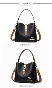 Bolsos de Mano de Diseño Nuevo al por Mayor, Bolso de Hombro para Mujer, Bolso Tote Cruzado de Cuero PU Suave para Damas - Product Image 4