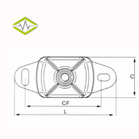 Amortisseur de vibrations de type cloche pour moteur marin avec réduction du bruit et installation facile