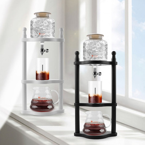 Cafetera de Goteo Frío L Beans con Jarra de Vidrio de 3 Niveles y Soporte para Preparar Té y Café, 4-6 Porciones - Product Image 3
