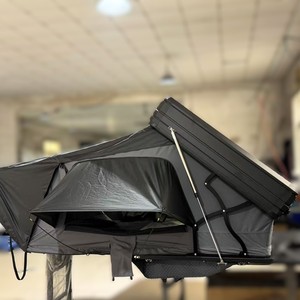 Automatic Hard Roof <b>Top</b> Tent High <b>Load</b> Bearing Frame Wind Resistant Corners Gas Assisted Lift 2-3 Person Four-season UV - Product Image 1