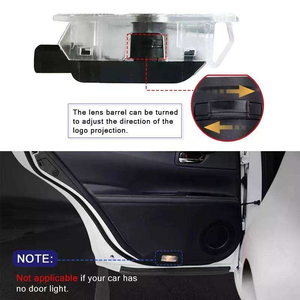อุปกรณ์ตกแต่งประตูรถยนต์ ไฟ LED HD โปรเจคเตอร์โลโก้ ไฟตกแต่งสร้างบรรยากาศ ไฟเงาสำหรับ Challenger SRT Demon - Product Image 4