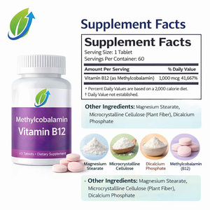 Wholesale Private Label <strong>Methylcobalamin</strong> <strong>Vitamin</strong> <strong>B12</strong> 60 Tablets Immunity Support OEM ODM Custom Service Not for Newborns - Product Image 3