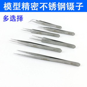 Stainless Steel Tweezers Straight Round Bent Tips Industrial Grade <b>Precision</b> <b>Tools</b> For Electronics Repair - Product Image 4