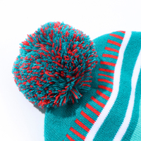 Vente d'Usine Écharpe de Club Brodée en Acrylique, Chapeau et Écharpe Tricotés Personnalisés, Écharpes Jacquard pour Supporters, Ensemble Bonnet