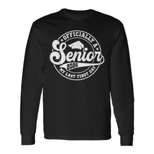 T-shirt à manches longues Senior 2026, mon dernier premier jour de retour à l'école, classe de 2026 - Product Image 1