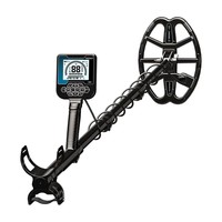 Détecteur de métaux souterrain portable V60 noir, outil de détection à point fixe, professionnel pour la chasse au trésor et la prospection en extérieur