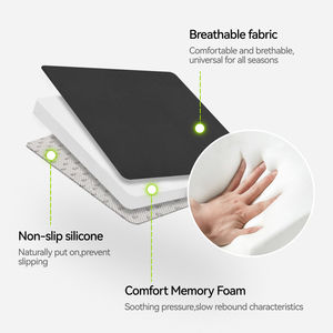 Coussin de siège <span class=keywords><strong>rehausseur</strong></span> de voiture en mousse à mémoire de forme pour adulte <span class=keywords><strong>rehausseur</strong></span> de hauteur pour <span class=keywords><strong>conducteur</strong></span> pour voiture, bureau et maison coussin de siège de chaise - Product Image 5