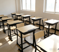 Fournisseurs de mobilier scolaire en bois pratique, ensemble table et chaise pour étudiants, table et chaise d'école pour les salles de classe