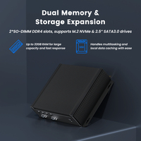 PC Mini Industri Tanpa Kipas Intel I3 I5 I7 Generasi ke-12 DDR4 256 512GB SSD VGA 2*USB3.0 2*USB2.0 WiFi6 4G PC Mini Industri Tanpa Kipas