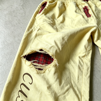 Pantalon de survêtement ample vintage double couche en molleton bouclette 100 % coton épais 500 GSM pour homme, taille haute élastique, effet vieilli, personnalisable