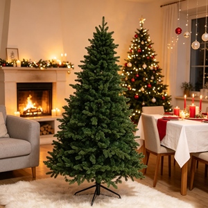 Albero di Natale Bianco Neve PE+PVC di Alta Qualità 150cm Montaggio Rapido per Scuole - Product Image 4