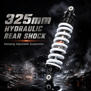 Amortisseur arrière de moto 325 mm, réglage de la force d'amortissement, ressort de 12 mm pour Dirt Pit ATV UTV <span class=keywords><strong>Quad</strong></span> Dirt Bike Go Kart - Product Image 1