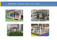 Maison Modulaire Préfabriquée Mobile 20ft 40ft, 3 Chambres, Cabine Conteneur Extensible pour Villa de Vacances en Asie du Sud-Est