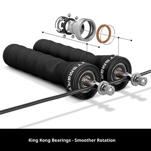 <span class=keywords><strong>Corde</strong></span> à <span class=keywords><strong>sauter</strong></span> lestée premium absorbant la transpiration avec poignée antidérapante pour le fitness et le remodelage corporel - Product Image 4