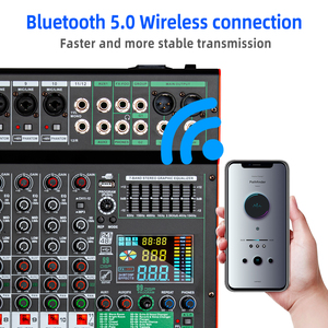 Système de sonorisation professionnel OEM TC12, console audio pour DJ, mixeur 12 canaux pour les performances sur scène - Product Image 6