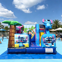 Structure gonflable multi-activités avec toboggan, château gonflable commercial en PVC pour les écoles, les garderies et les événements communautaires