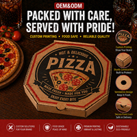 Boîtes à pizza de qualité alimentaire, impression de logo personnalisée, carton ondulé, emballage de luxe à emporter, boîte à pizza en papier kraft