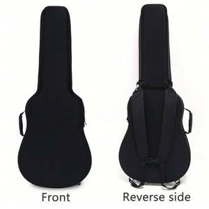 Étuis rigides portables et étanches en cuir EVA classiques personnalisés en forme de guitare pour ukulélé et boîte à musique - Product Image 4