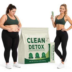 Amaz Oem Poudre Détox <span class=keywords><strong>Minceur</strong></span> Sans Sucre, Brûle-Graisse, Superaliment Purifiant, <span class=keywords><strong>Jus</strong></span> Détoxifiant avec 35 Fruits et Légumes et Aloe - Product Image 1