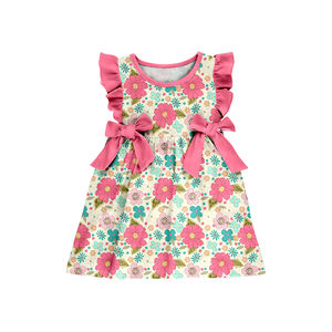Conjuntos de Shorts de Verano para Niños, Personalizados, Casuales, con Estampado Floral, de Algodón y Elastano, Vestido con Volantes para Niñas, Ropa para Hermanas - Product Image 3