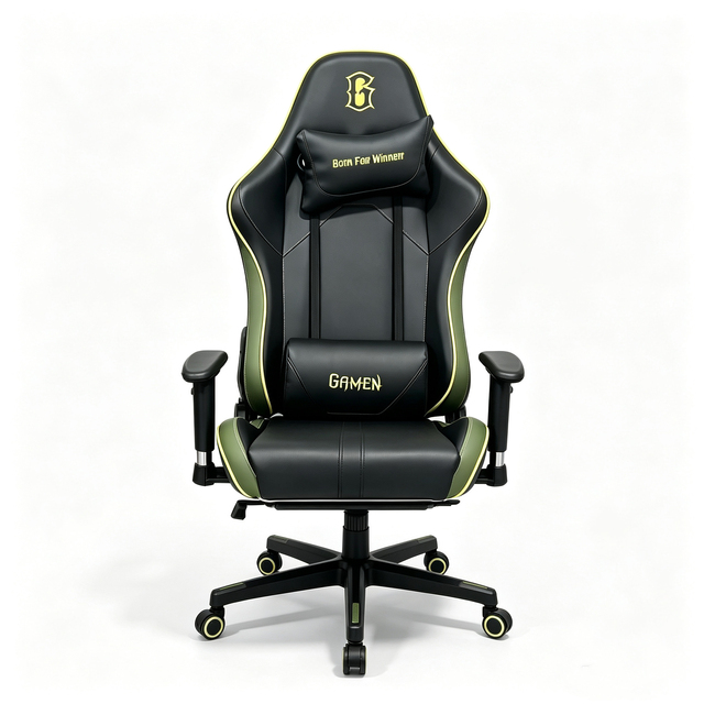The Ergonomic High-back Gaming Chair for Rotating E-sports, with a Headrest and Lumbar Support, Is Suitable for Home Office Use