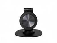 Support magnétique pour téléphone en acier au carbone et caoutchouc silicone noir, hauteur et angle réglables à 360° °   Rotation