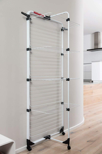 Foldable Adjustable Clothes Stand 360 <b>Rotation</b> with 4 Hooks Laundry Dry <b>Rack</b> Cloth Drying <b>Rack</b> - Product Image 4