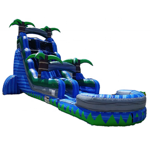 Thương mại Tùy chỉnh nhiệt đới Inflatable Trampoline với Palm & cây dừa cho người lớn & trượt nước sản phẩm hot - Product Image 5