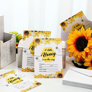 Honey Bumble Bee Themed <strong>Party</strong> Supplies Invites with Envelopes Baby Shower <strong>Invitations</strong> for <strong>Boys</strong> or Girls - Product Image 5