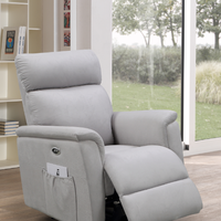 Fauteuil inclinable pivotant électrique ergonomique, canapé individuel au design traditionnel, garantie 5 ans, commande par bouton pour salon et chambre à coucher