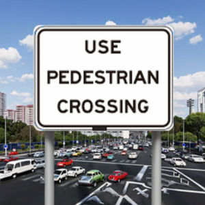 لوحة إشارة السلامة المرورية المربعة ، من الألومنيوم من من من من من من من من من من من - Product Image 1