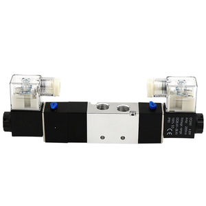วาล์วโซลินอยด์สามตำแหน่งห้าทาง Dde Dade Pneumatics รุ่น 4V230 ใช้ไฟ DC12V DC24V AC220V ควบคุมด้วยระบบไฟฟ้าคู่ - Product Image 1