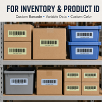 Vente en gros d'autocollants en rouleau avec code QR auto-adhésifs ShiDa, personnalisables, avec numéro de série variable, étiquette de code-barres pour utilisation en supermarché