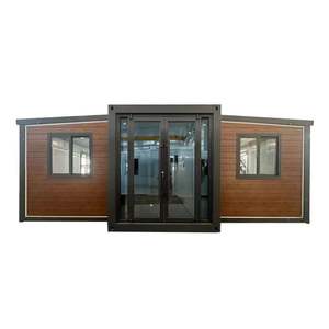 40ft Shipping Well Camp 30ft Casas de madera plegables 3 dormitorios con paneles solares Casa contenedor extensible - Product Image 5