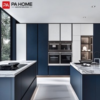 Armoire de cuisine intelligente de luxe personnalisée contemporaine PA avec îlot