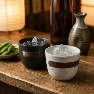 Microwave Safe Warm Off-White Glaze Hand Painted Ceramic Japanese <b>Cups</b> Wholesale For <b>Soups</b> - Product Image 5