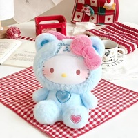 Nuevo Lanzamiento: Muñeca de Peluche de Vinilo de Hello Kitty de Sanrio en Pijama, Caja Sorpresa, Figuras Decorativas, Juguetes para Colgar en Bolsos
