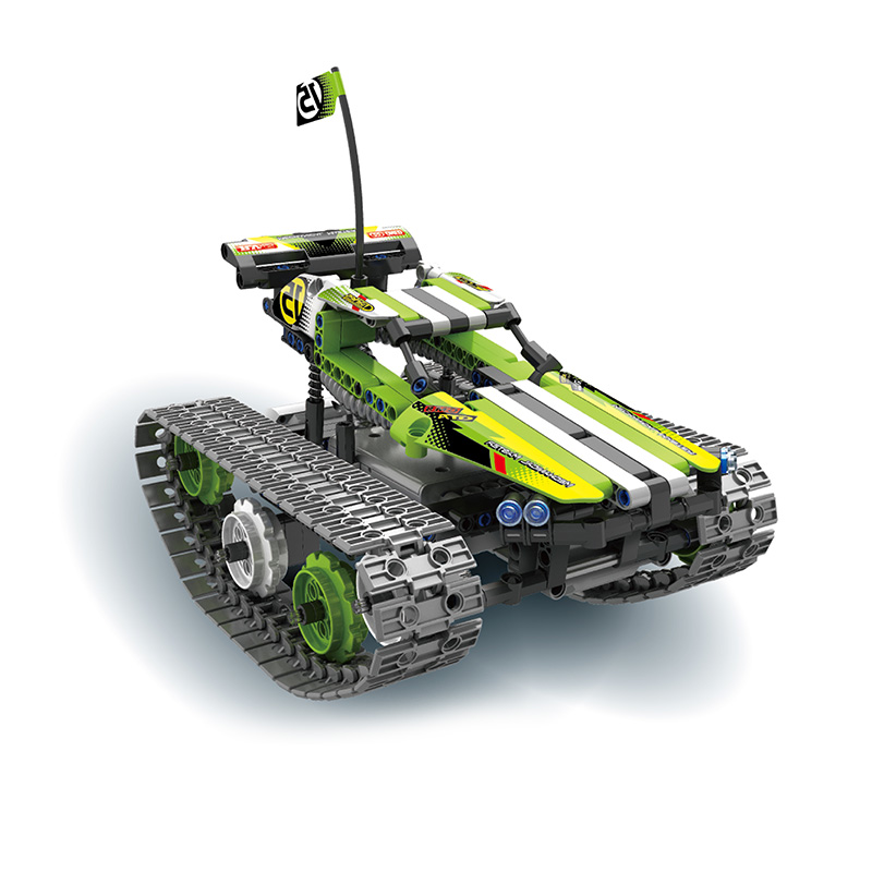 Батарея 3 в 1 строительные блоки Rc батальон Танк 2,4G 4Ch Rc высокая скорость трюк дистанционного управления автомобилем кирпичные игрушки с 353 шт.