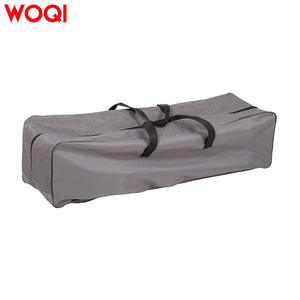 Chaise pliante d'extérieur Woqi, grise, portable, pour le camping et la plage, avec rembourrage en mousse, design léger et pliable - Product Image 4