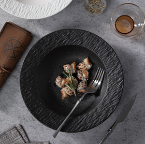 High-End piatto in ceramica semplice eco-friendly piatto piatto piatto piatto cappello di paglia per il ristorante di casa piatto all'ingrosso cena-aspetto alto - Product Image 3