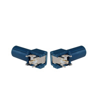 Conector coaxial de moldeo por inyección FAKRA, Conector de montaje en PCB, Conector de cuatro patas de ángulo recto SMB